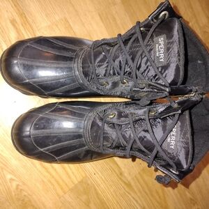 Sperry Black Waterproof Boots